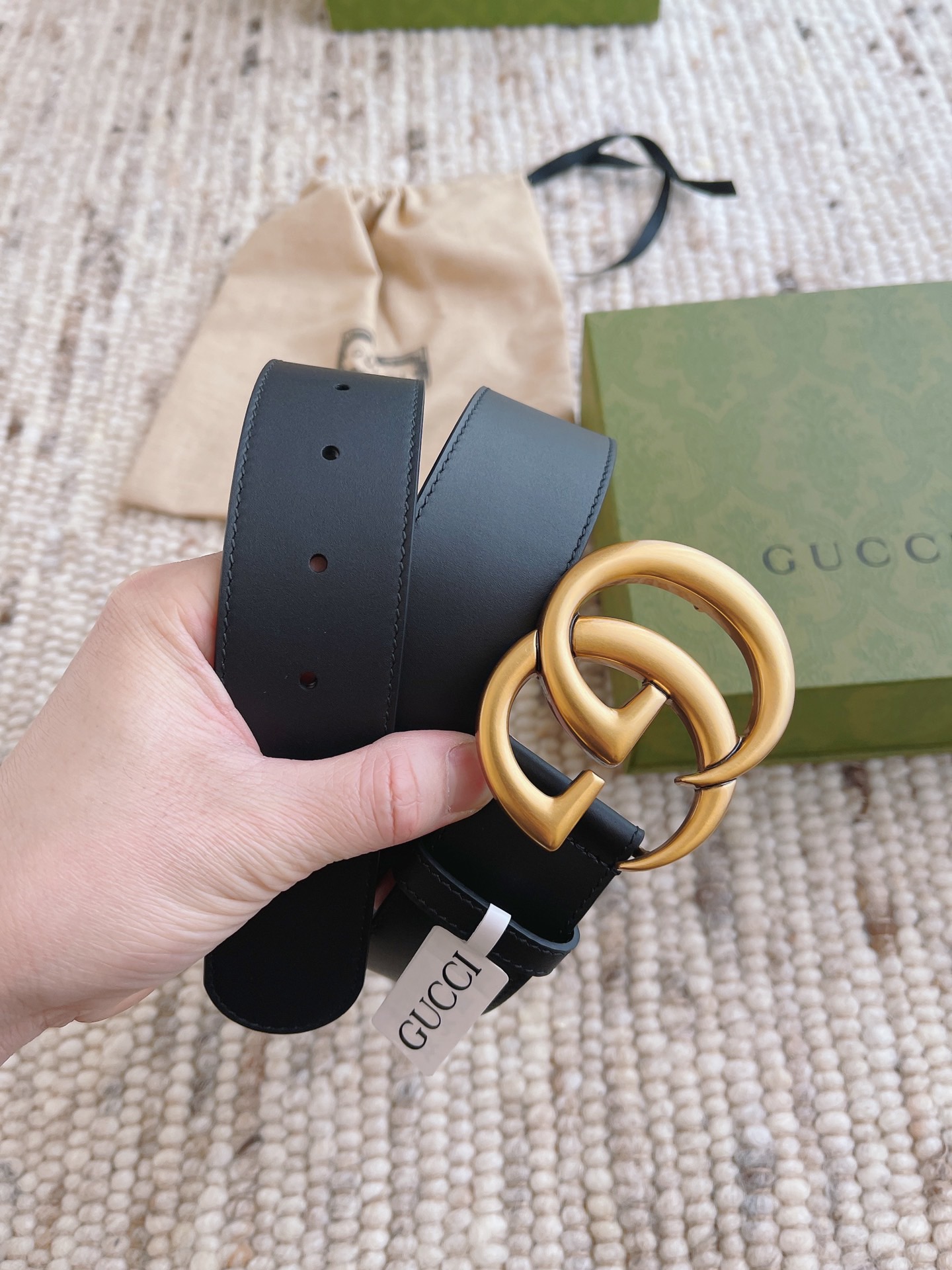 配全套包装礼盒GUCCI当季爆款复古