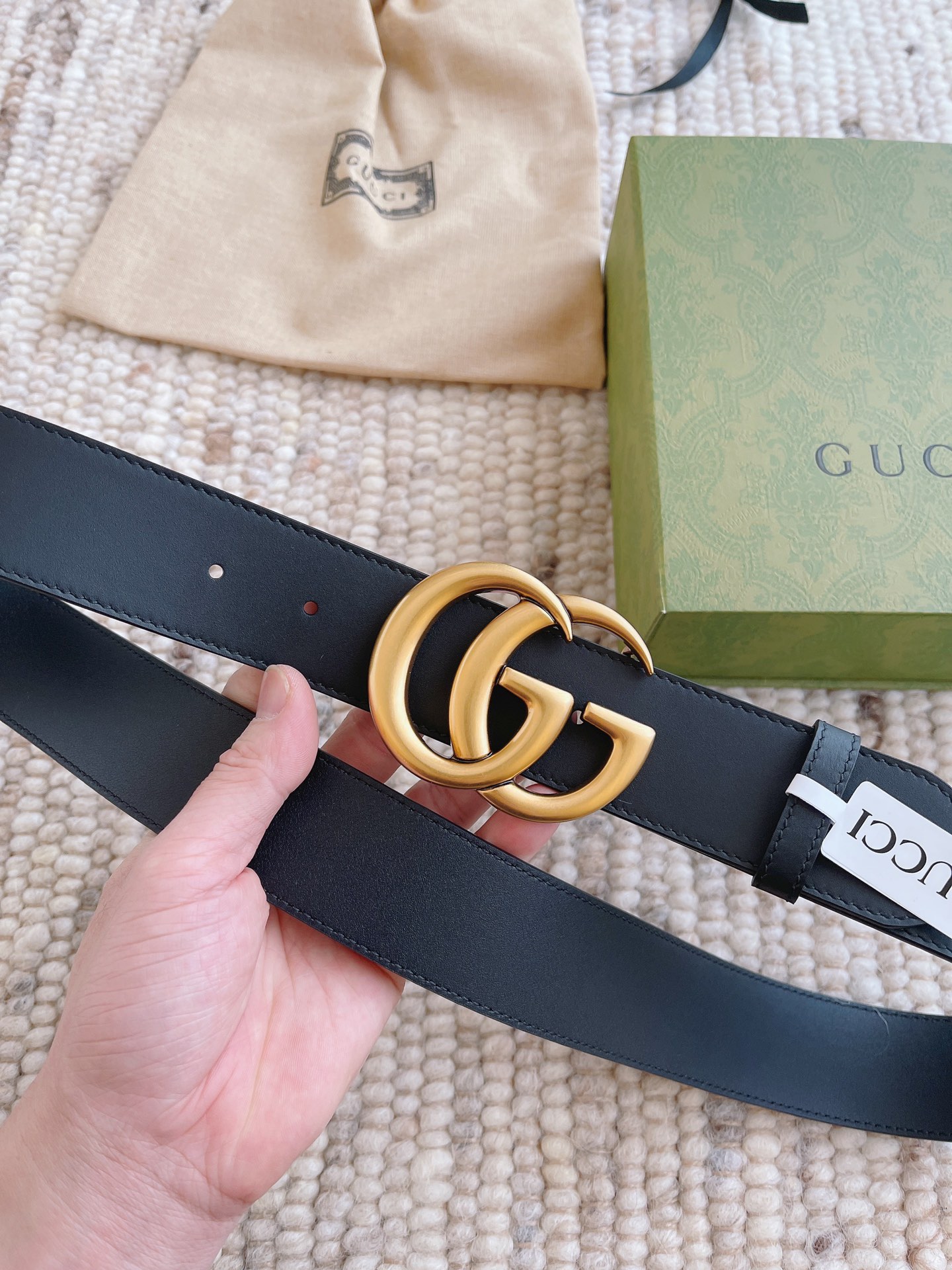 配全套包装礼盒GUCCI当季爆款复古