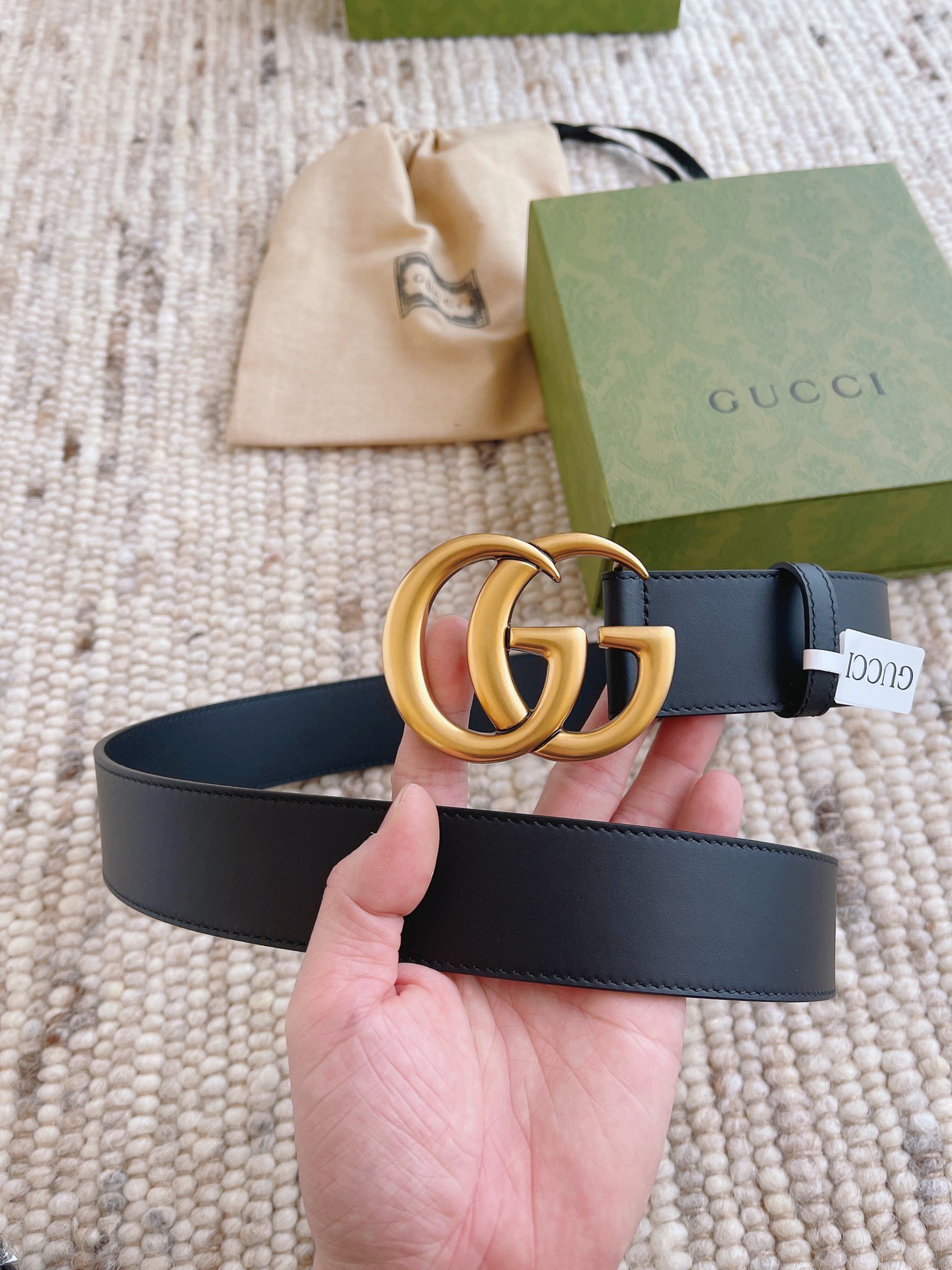 配全套包装礼盒GUCCI当季爆款复古