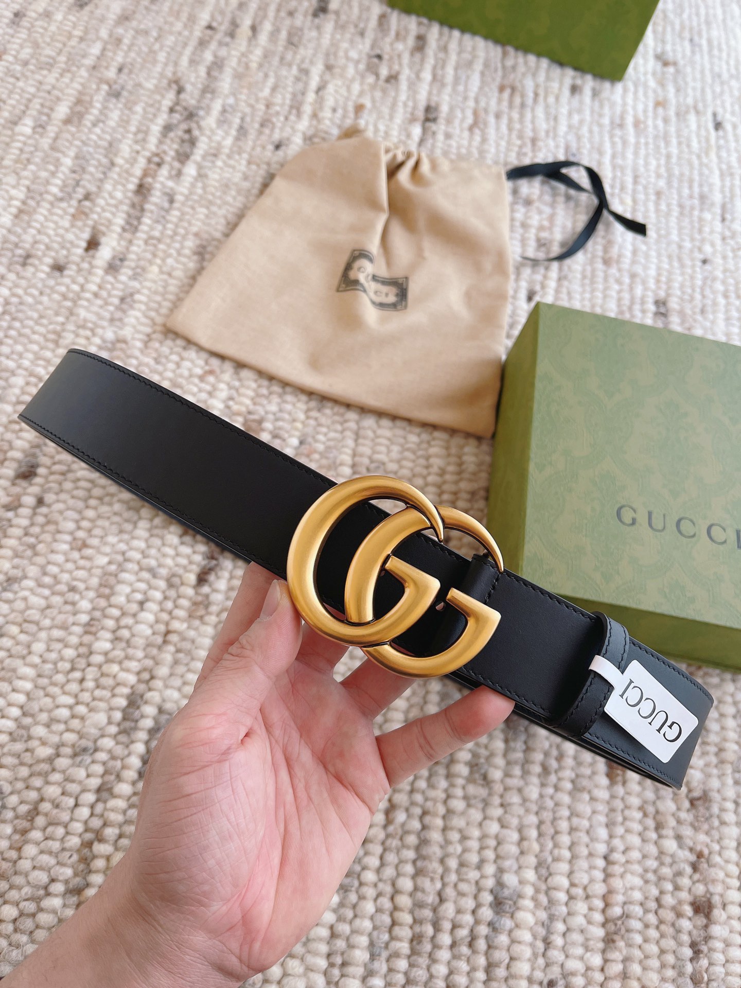 配全套包装礼盒GUCCI当季爆款复古