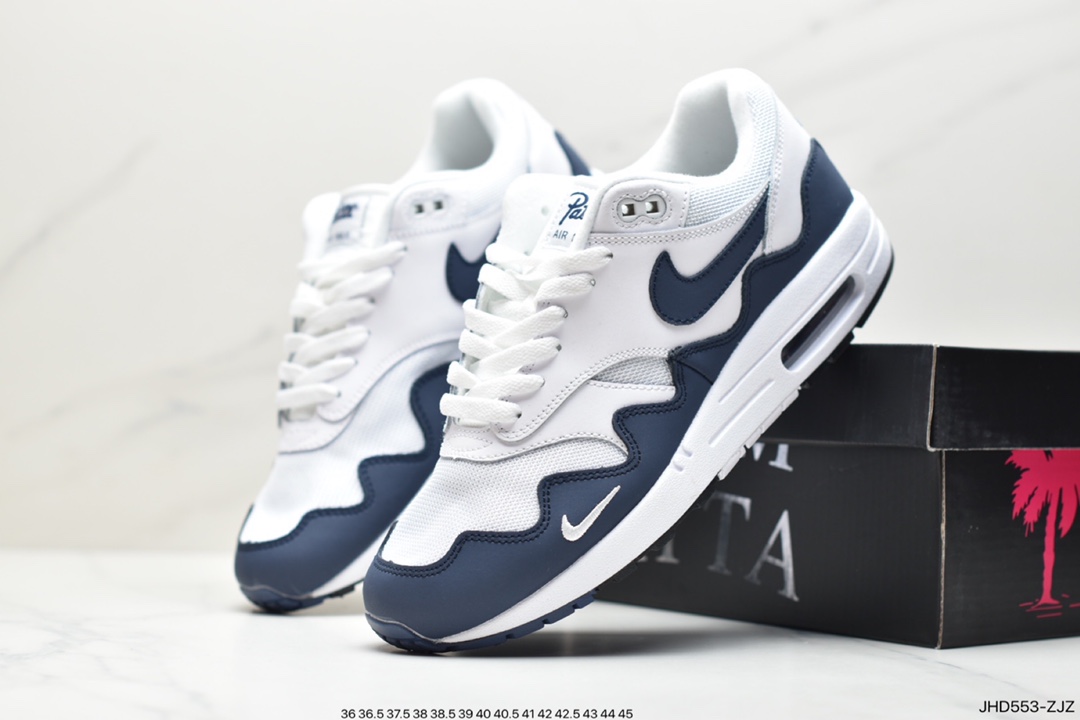 190 公司级复古气息十足,再次携手荷兰潮流名所兼街头品牌Patta x Nike Air Max 1 黑白灰 DH1348-004