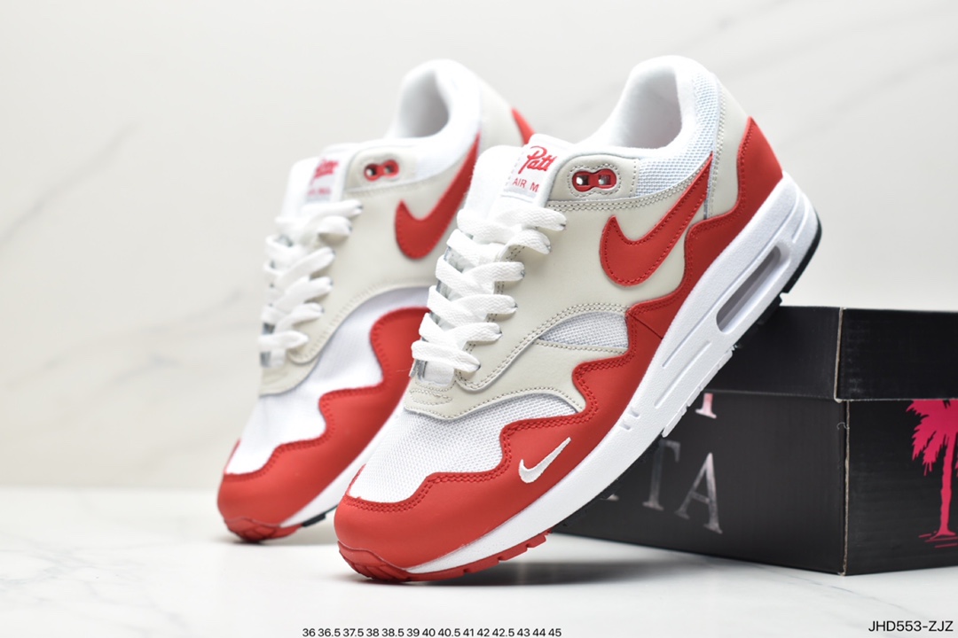 190 公司级复古气息十足,再次携手荷兰潮流名所兼街头品牌Patta x Nike Air Max 1 黑白灰 DH1348-004