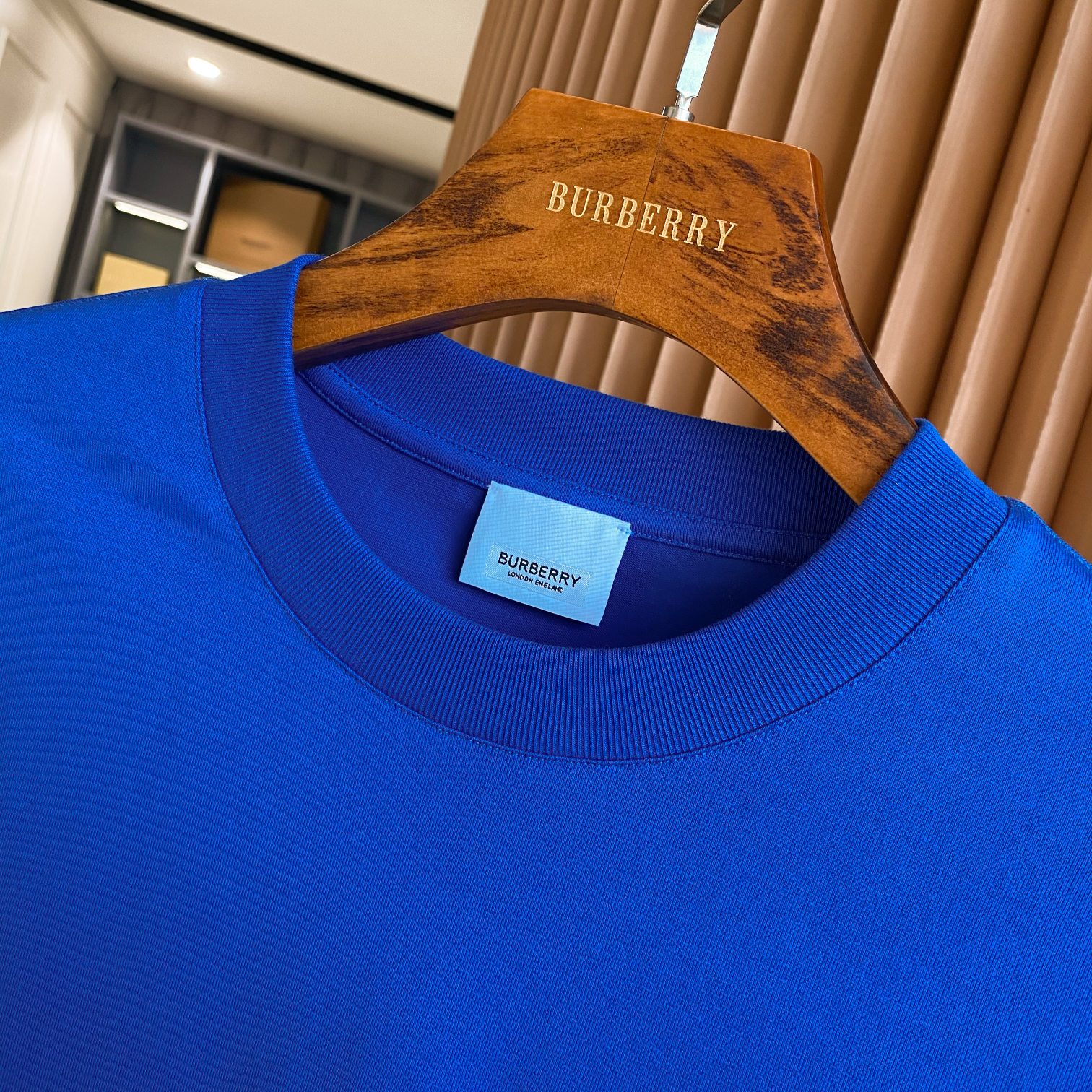 Burberry BBR 巴宝莉 字母图案棉质宽松 短袖T 恤衫