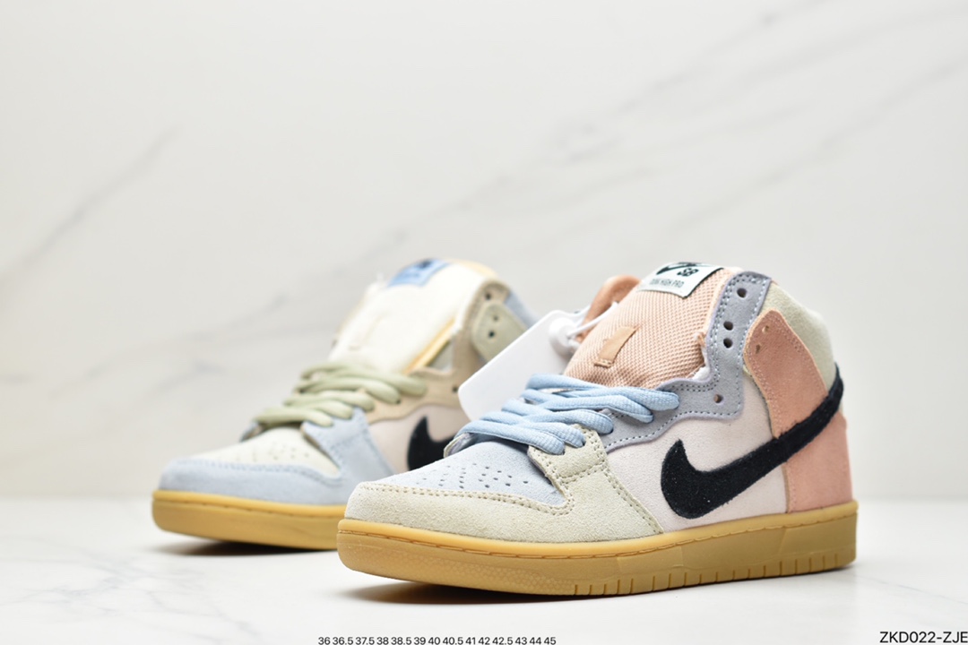 270 公司级耐克NIKE SB DUNK HIGH “ Spectrum ”“彩蛋”设计上以卡龙色调装扮鸳鸯鞋CN8345-001