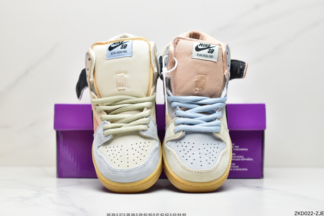 270 公司级耐克NIKE SB DUNK HIGH “ Spectrum ”“彩蛋”设计上以卡龙色调装扮鸳鸯鞋CN8345-001