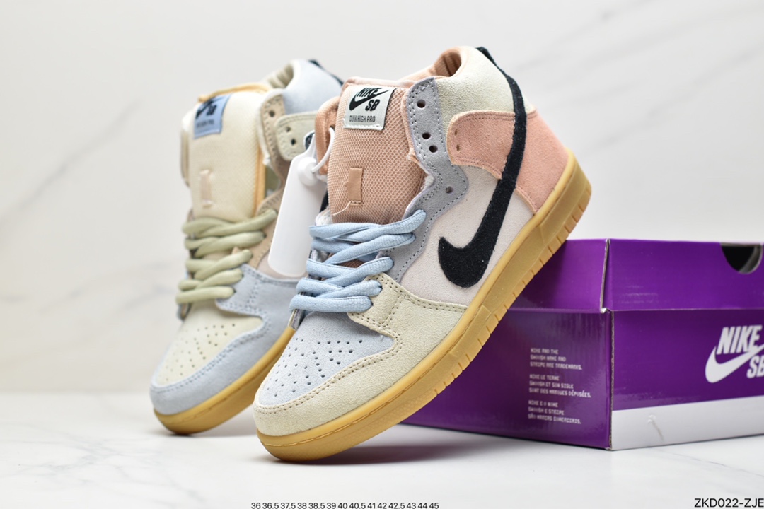 270 公司级耐克NIKE SB DUNK HIGH “ Spectrum ”“彩蛋”设计上以卡龙色调装扮鸳鸯鞋CN8345-001