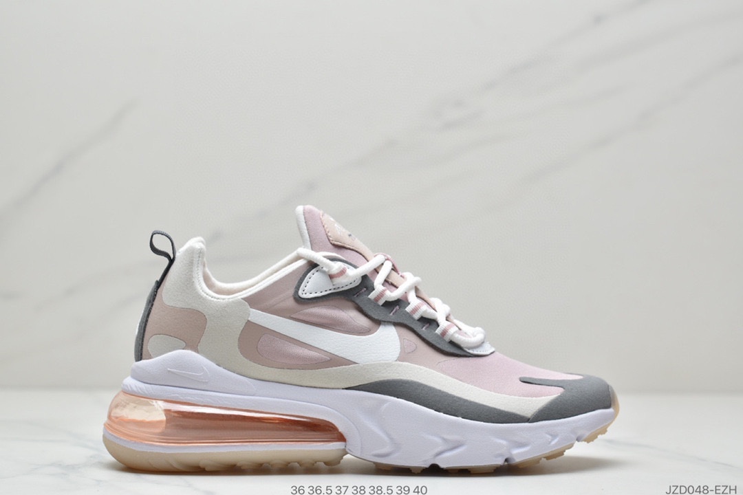 140 Nike Air Max 270 React SE”White/Dark Grey/Black/Red”270瑞亚赛车气垫百搭运动慢跑鞋AT6174-002
