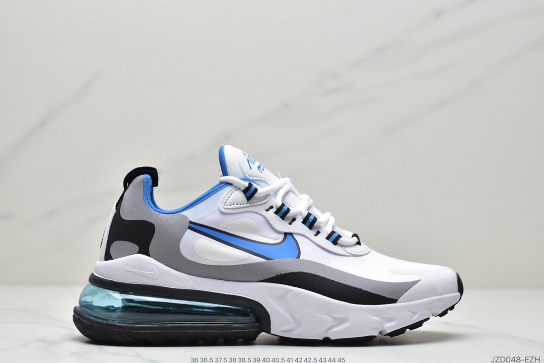 140 Nike Air Max 270 React SE”White/Dark Grey/Black/Red”270瑞亚赛车气垫百搭运动慢跑鞋AT6174-002