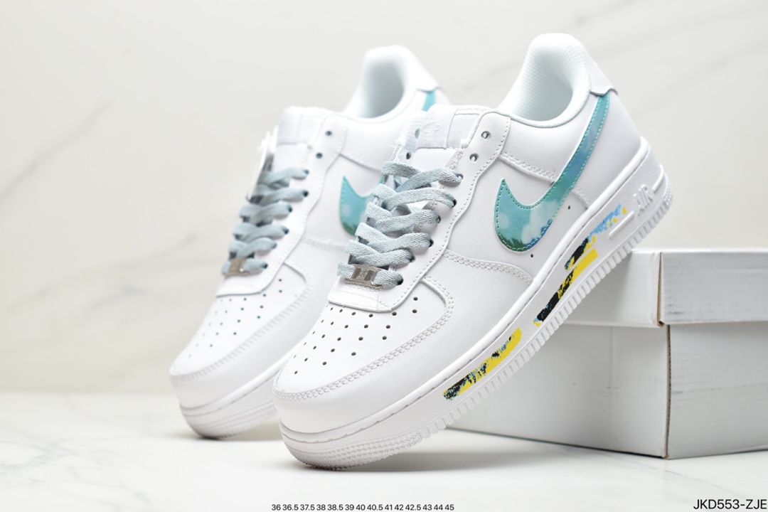 160 公司级耐克/Nike Air Force 1 07 LV8”White/Landscape Painting”空军一号板鞋DD8959-100