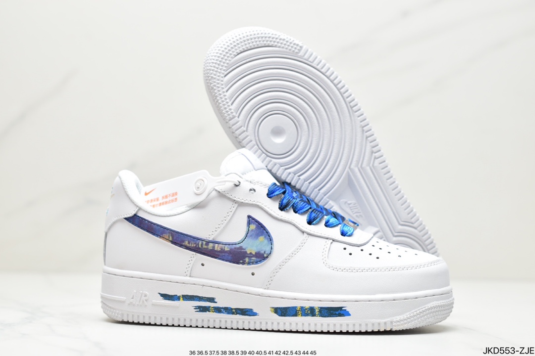 160 公司级耐克/Nike Air Force 1 07 LV8”White/Landscape Painting”空军一号板鞋DD8959-100