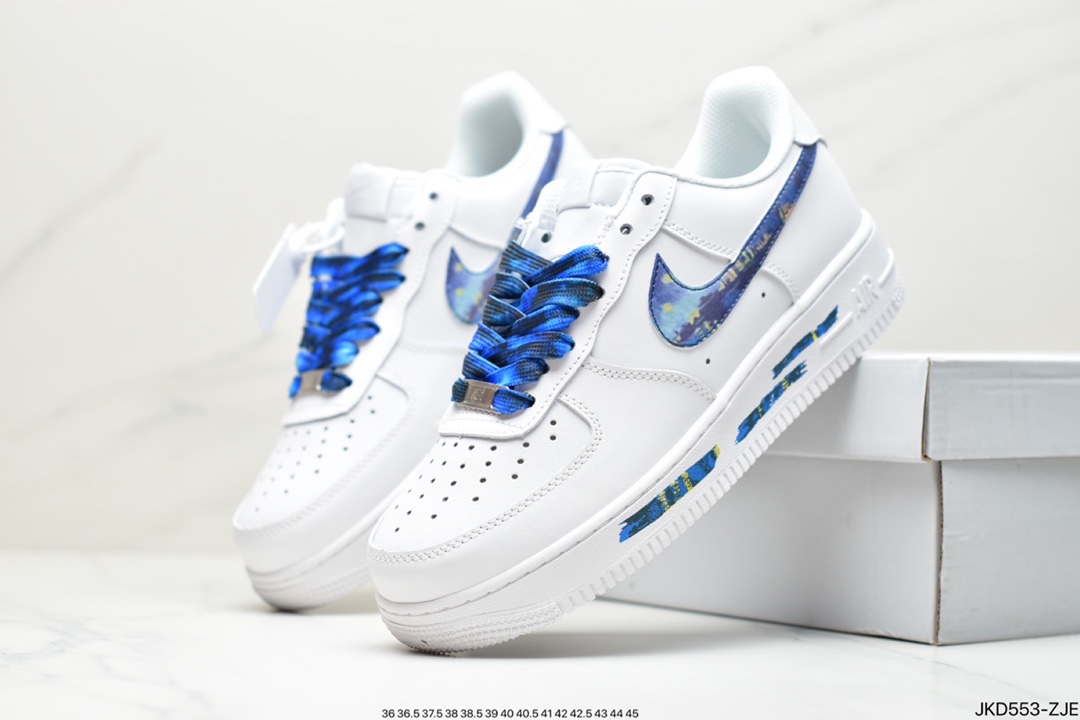 160 公司级耐克/Nike Air Force 1 07 LV8”White/Landscape Painting”空军一号板鞋DD8959-100