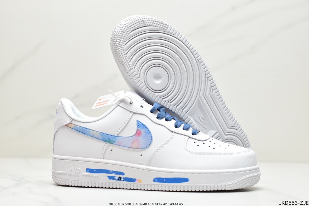160 公司级耐克/Nike Air Force 1 07 LV8”White/Landscape Painting”空军一号板鞋DD8959-100