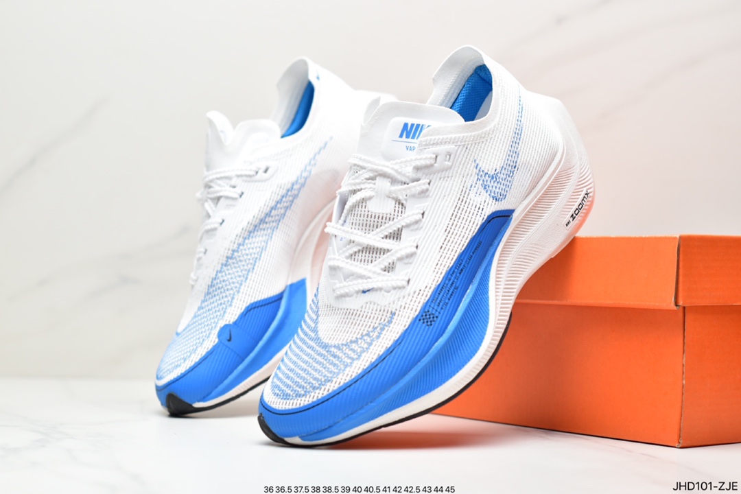 190 公司级全新一代竞速旗舰”超跑”期待已久耐克Nike ZoomX Vaporfly NEXT% 2”Ice Blue”破2系列马拉松CU4111-101