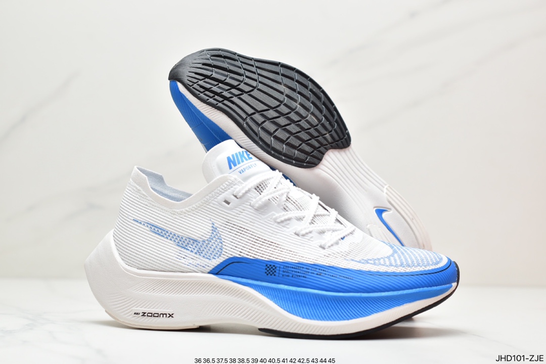 190 公司级全新一代竞速旗舰”超跑”期待已久耐克Nike ZoomX Vaporfly NEXT% 2”Ice Blue”破2系列马拉松CU4111-101