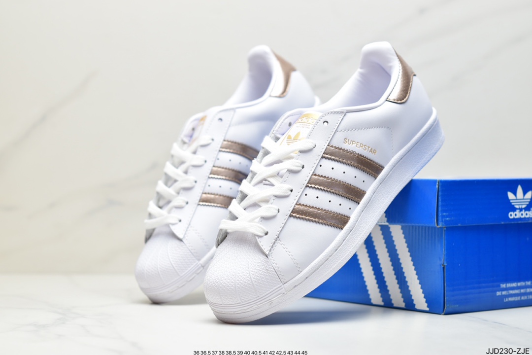 ”Shell head” Adidas Superstar front and rear leather upper CP9760