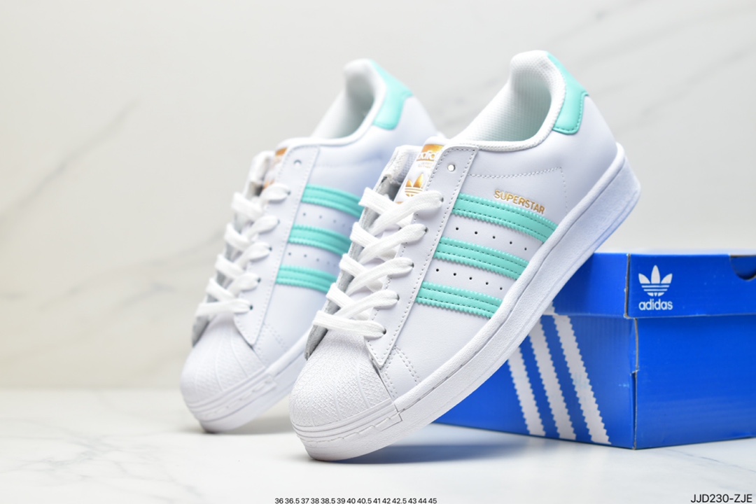 ”Shell head” Adidas Superstar front and rear leather upper CP9760