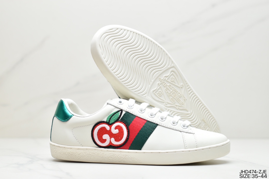 GUCCI Ace Embroidered Low-Top Colorblocking Embroidered Board Shoes 429446 A39G O9085