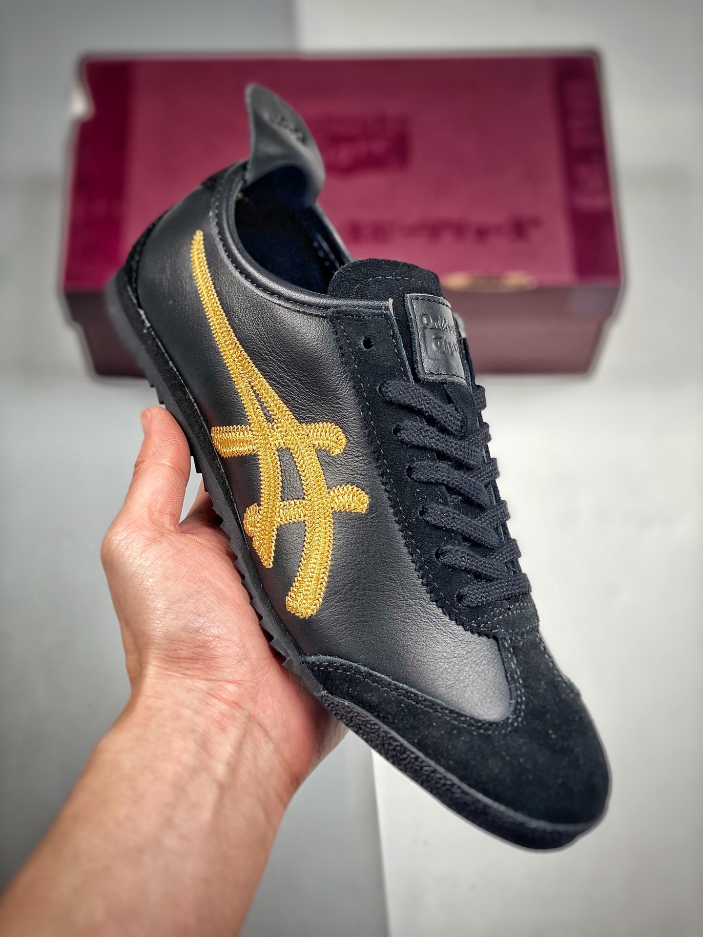 Asics Onitsuka Tiger caja roja versión escaneable, piel de cordero de primera capa con etiqueta original, alta probabil…