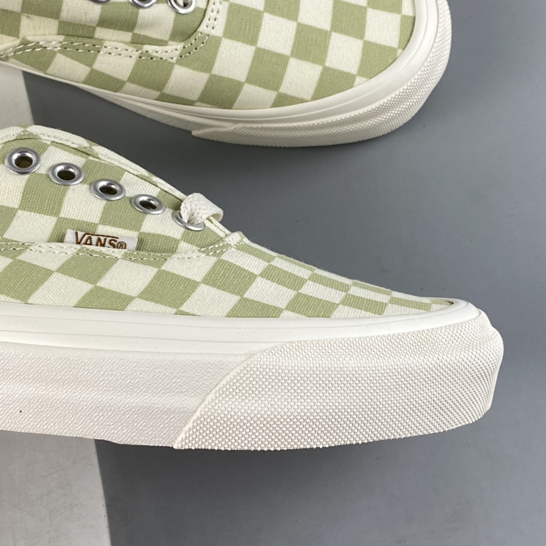 Vans Authentic Anaheim series classic green and white checkerboard low-top casual shoes VN0A5HZS9F0