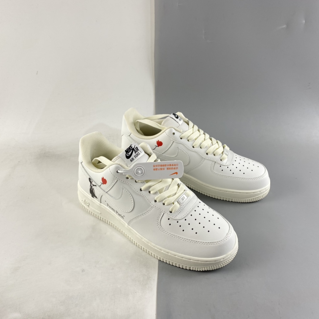 P240 NIKE Air Force 1’07 Low 情人节爱心限定配色 空军一号低帮休闲板鞋 LZ5988-505