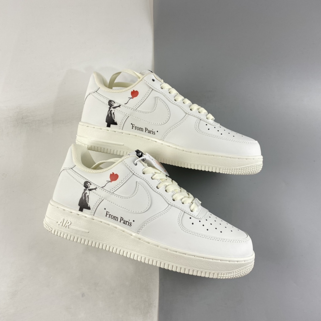 P240 NIKE Air Force 1’07 Low 情人节爱心限定配色 空军一号低帮休闲板鞋 LZ5988-505