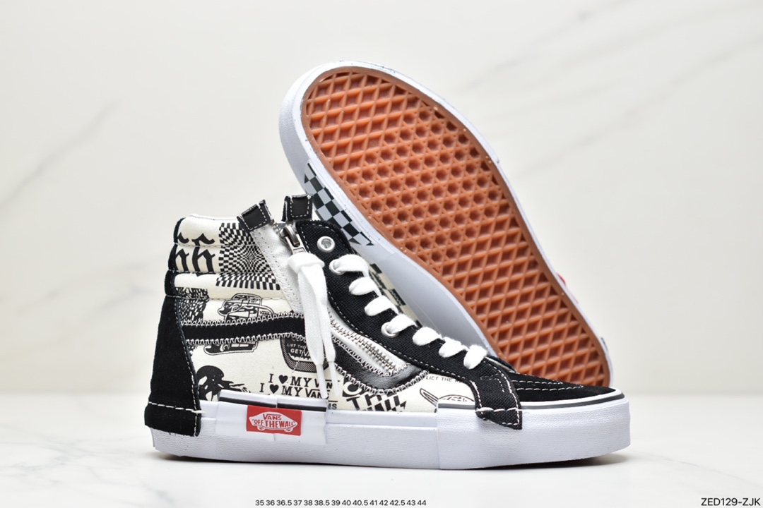 Vans Vans SK8-Hi Reissue Cap Inside Out ”Sail/White/Red” Sneakers