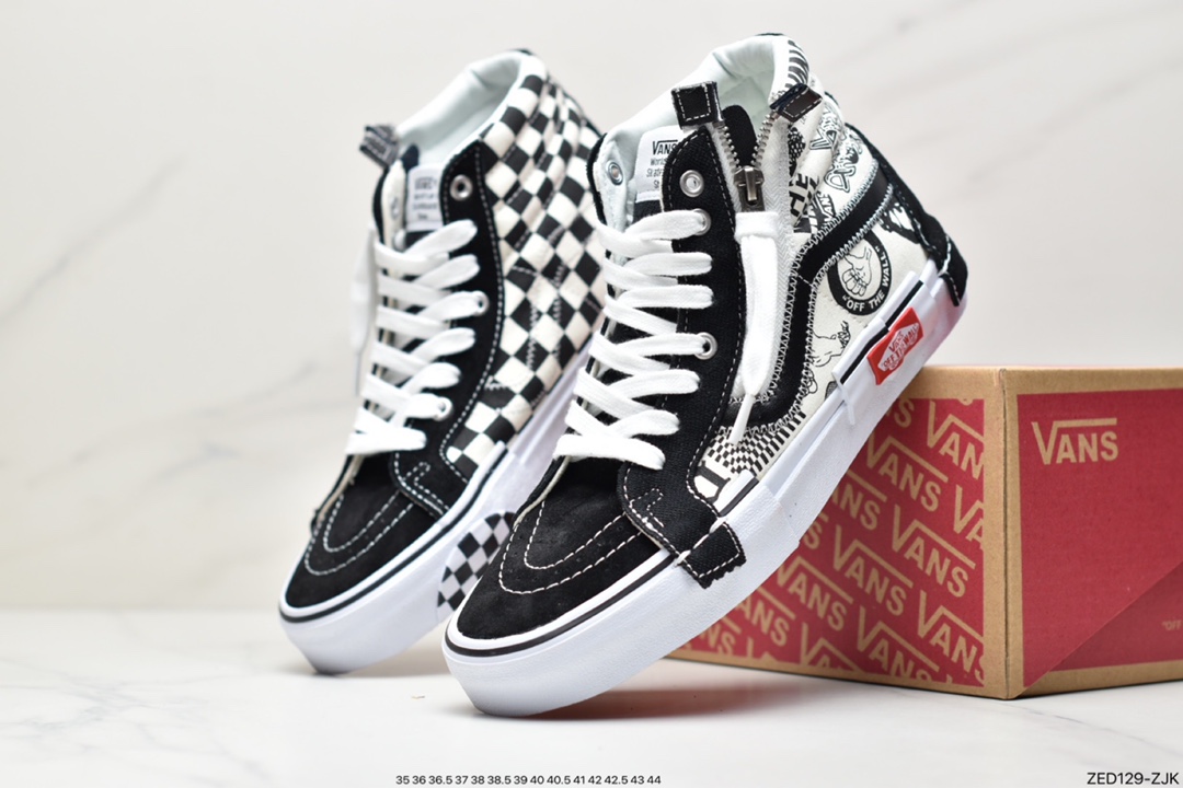 Vans Vans SK8-Hi Reissue Cap Inside Out ”Sail/White/Red” Sneakers