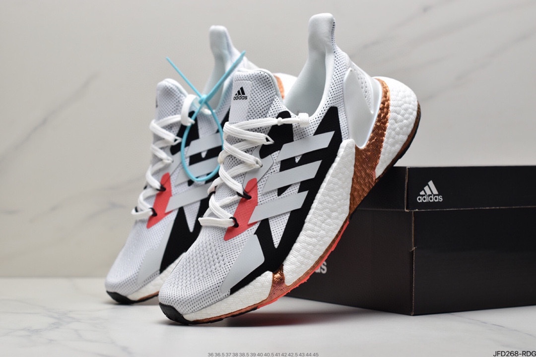 The overall shape of the Adidas Boost X9000L4 series is very speedy FY2348