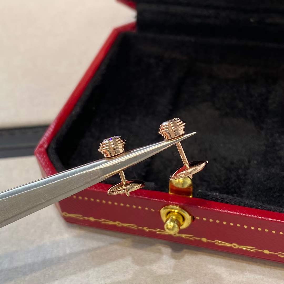 Cartier Cartier 卡地亚 飞碟单钻耳钉 双色