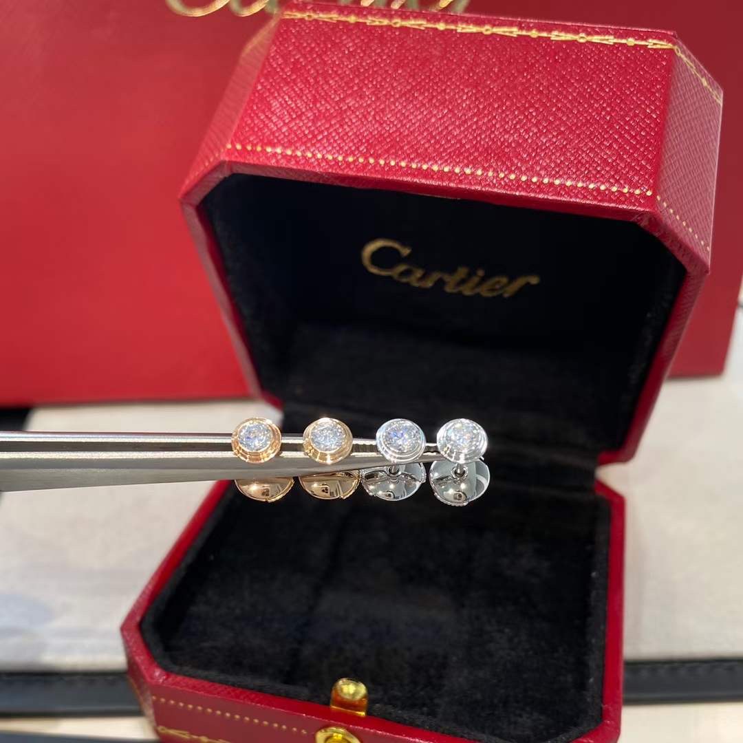 Cartier Cartier 卡地亚 飞碟单钻耳钉 双色