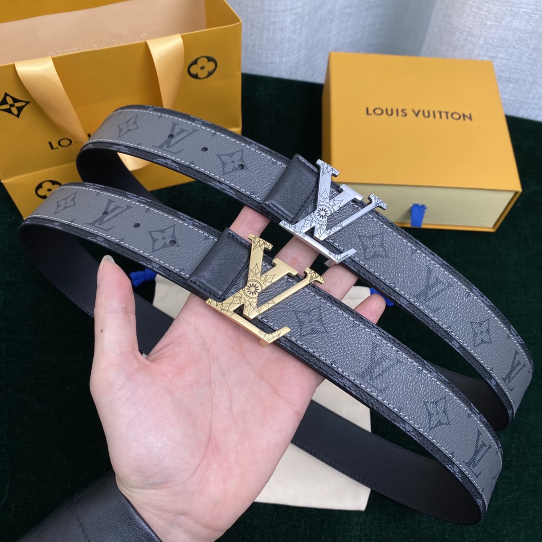 Louis Vuitton Belts China Sale
 Splicing Men Calfskin Canvas Cowhide