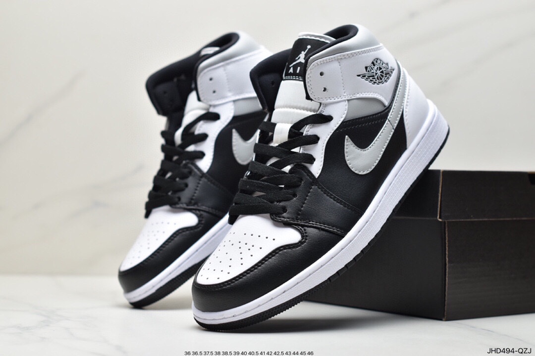 Air Jordan 1 Mid ”Obsidian” Obsidian Qiao Yi Zhongbang 554724-174