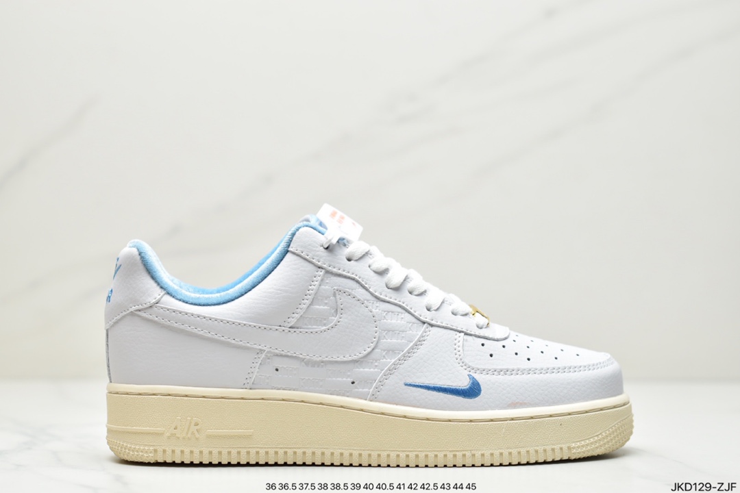 160 公司级耐克Nk Air Force 1 Low 空军一号斑马纹反光低帮休闲板鞋 DH5284-100