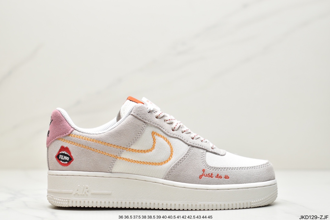 160 公司级耐克Nk Air Force 1 Low 空军一号斑马纹反光低帮休闲板鞋 DH5284-100