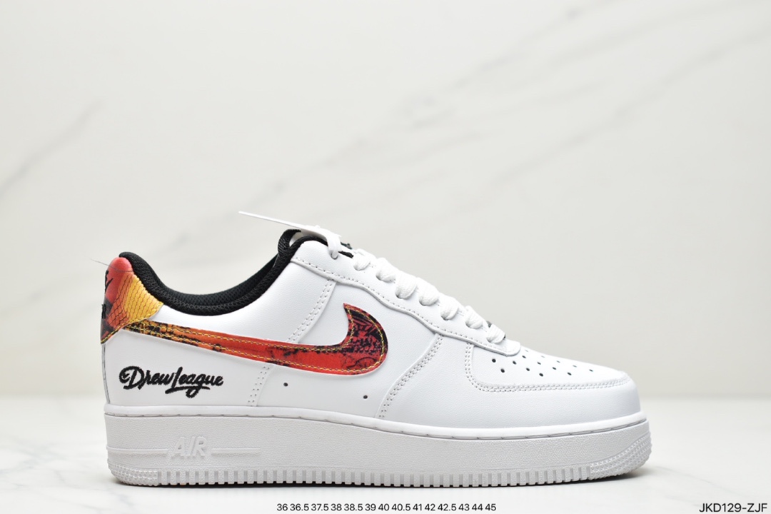 160 公司级耐克Nk Air Force 1 Low 空军一号斑马纹反光低帮休闲板鞋 DH5284-100