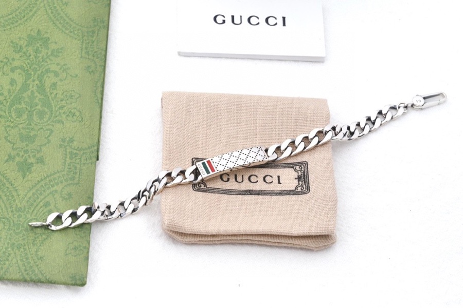 Gucci Gucci 格纹珐琅手链