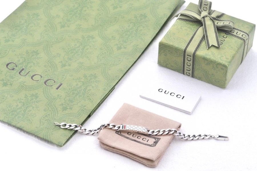 Gucci Gucci 格纹珐琅手链