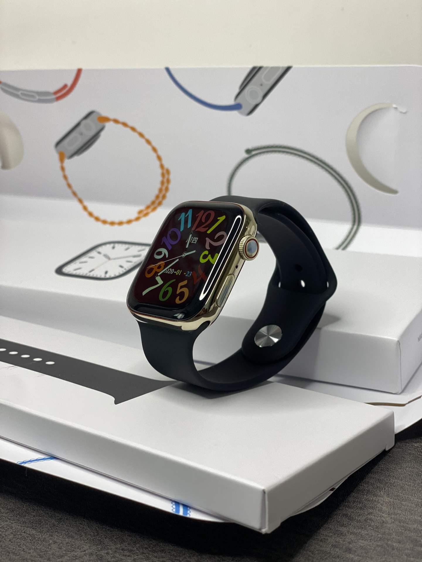 放店💰170 市面200
苹果 Apple Watch Series 7代手表
手表外观及包装全网独家 序列号官网可查
支持离线收款 支付宝离线支付 不带手机也能付款
高清显示屏 45mm表盘 1.72屏幕 侧面单孔扬声器
新增功能 定位查找 距离测试 密码锁 拨打接听电话 听音乐
室内室外运动 呼吸训练 音乐控制 下载app连接同步手机电话簿、拨号、信息、QQ/微信通知、心率、测血压、血氧、睡眠、秒表、压力、梅脱、计算器、多种语言设置等
配件清单:手表主机-原配表带-赠送表带-无线充充电器-说明书-专柜同步包装
售后保修三个月 屏幕膜不撕外观没磨损可以退换‼️