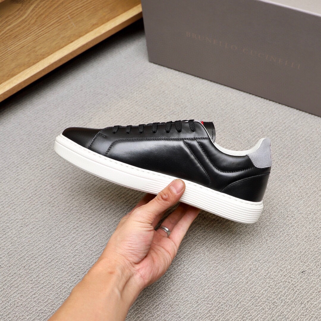 Brunello Cucinelli Spring/Summer New Colour Block Sports Board Men's Shoes ¡Esta zapatilla plana est
