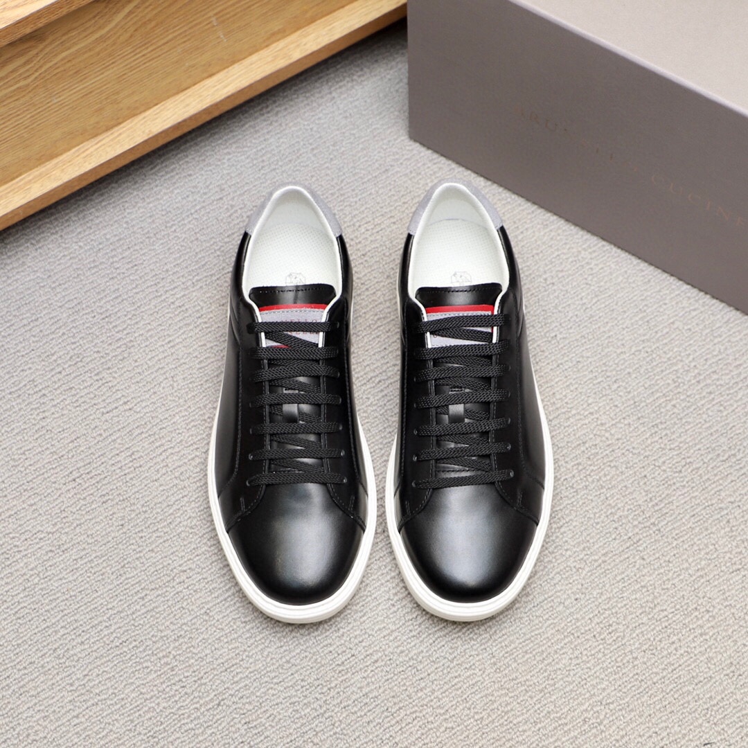 Brunello Cucinelli Spring/Summer New Colour Block Sports Board Men's Shoes ¡Esta zapatilla plana est