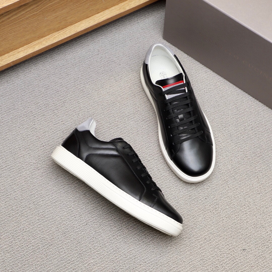 Brunello Cucinelli Spring/Summer New Colour Block Sports Board Men's Shoes ¡Esta zapatilla plana est