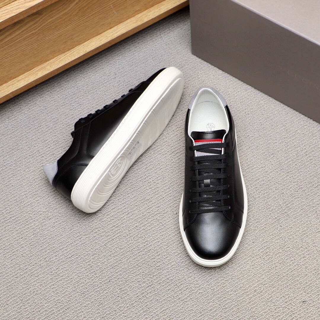 Brunello Cucinelli Spring/Summer New Colour Block Sports Board Men's Shoes ¡Esta zapatilla plana est
