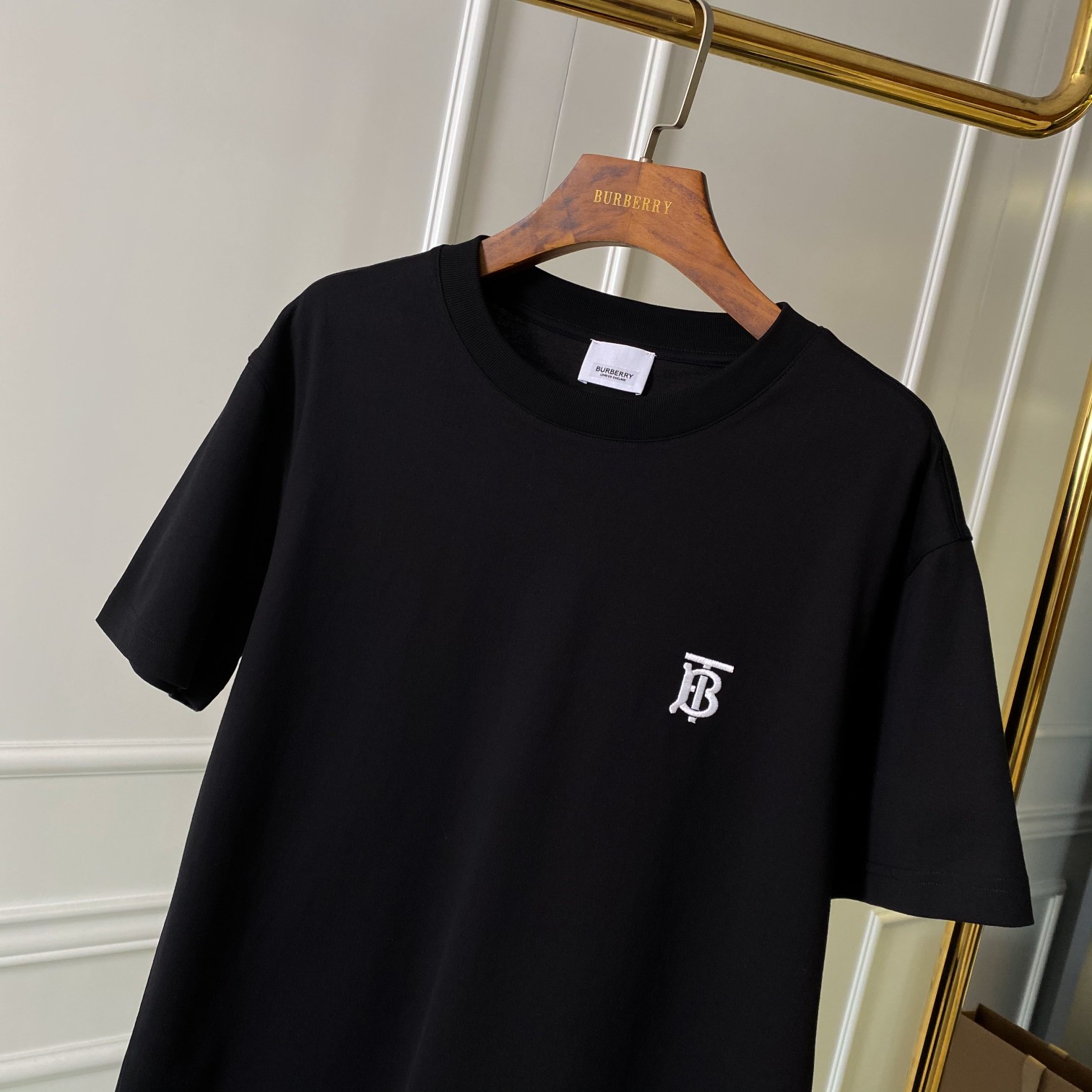 Burberry BBR 巴宝莉 专属标识刺绣图案棉质宽松 短袖T 恤