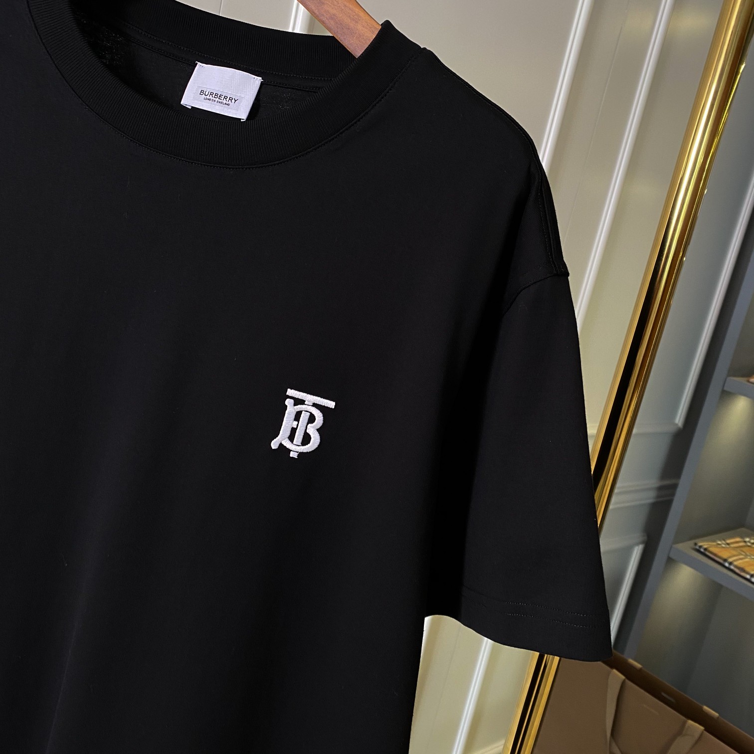 Burberry BBR 巴宝莉 专属标识刺绣图案棉质宽松 短袖T 恤
