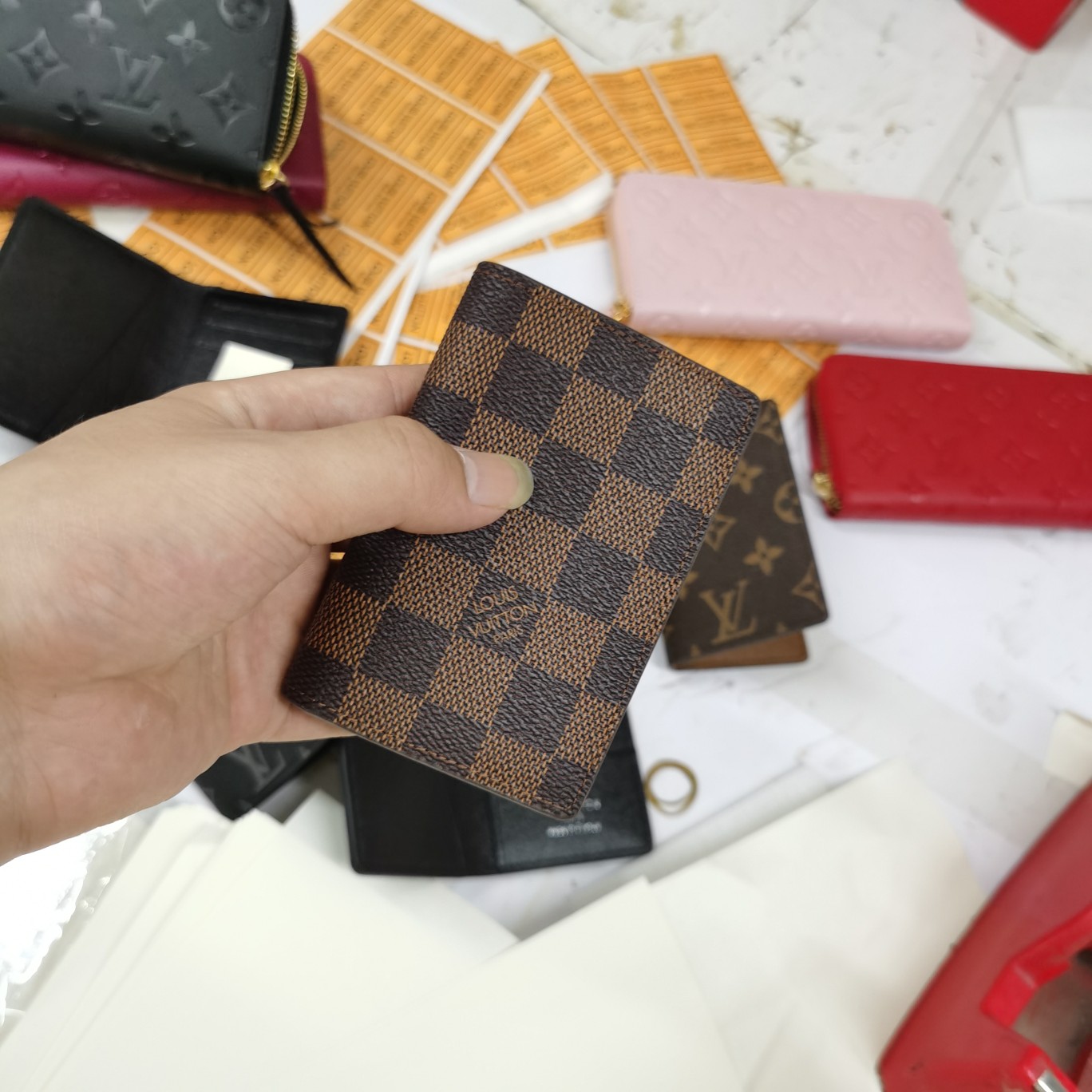 調価P175小カードケース老花デザイン6色展開