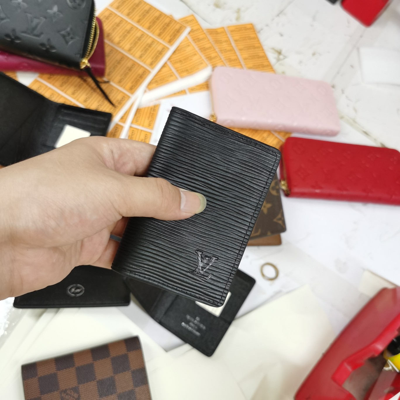 調価P175小カードケース老花デザイン6色展開