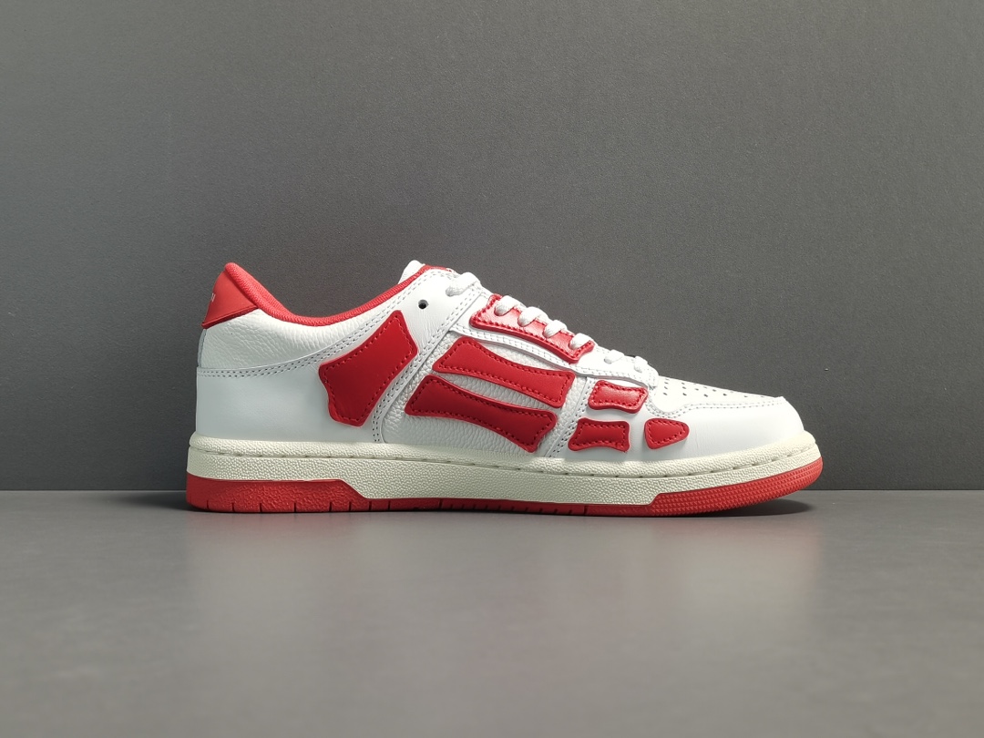 [bone shoes] white red AMlRl Skel Top Low Casual Sneakers Item No.: MFS003 124