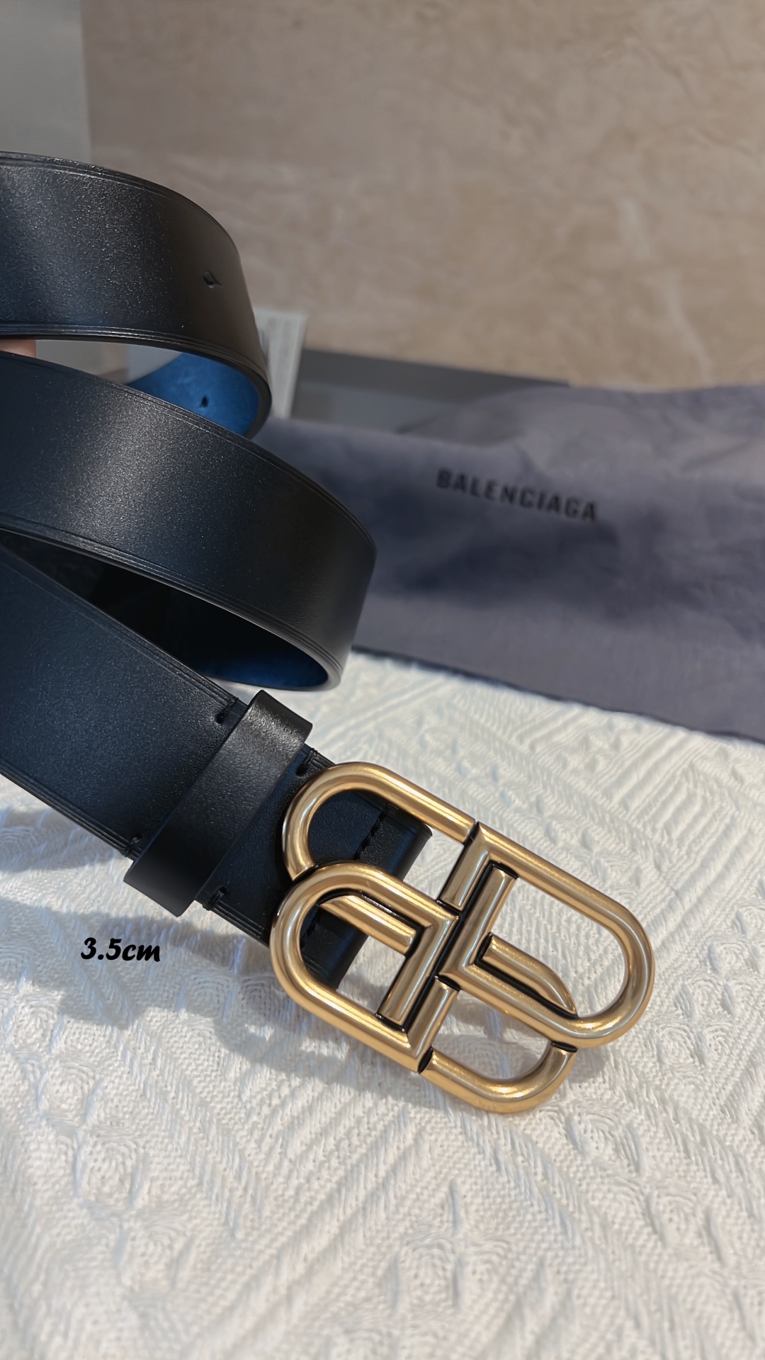 balenciaga巴黎世家  3.5cm锁扣BB腰带