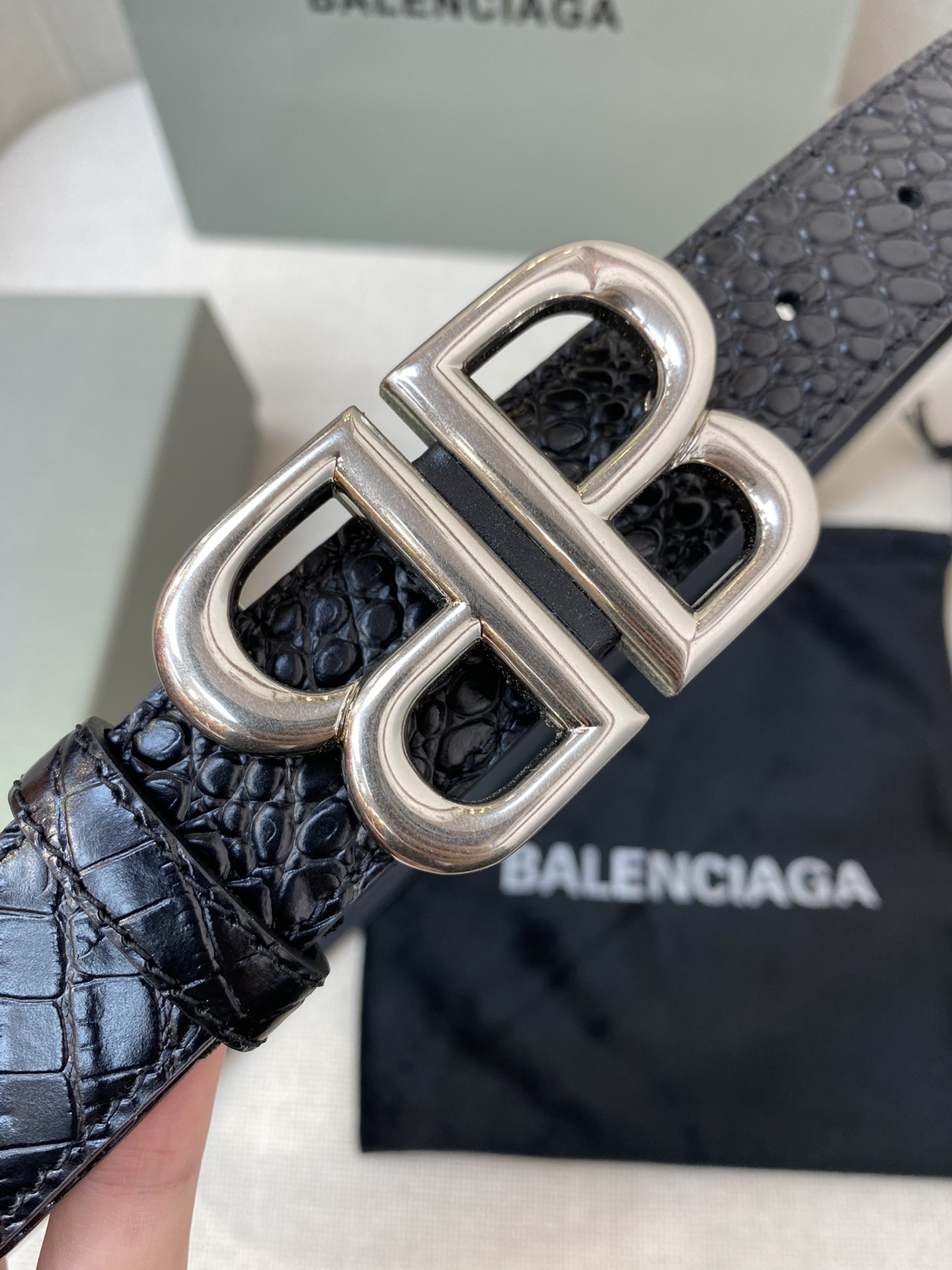 2021 Parisian Belt with Two-Sided Calves and Retrocords: 3.0 cm Width - 图片 1