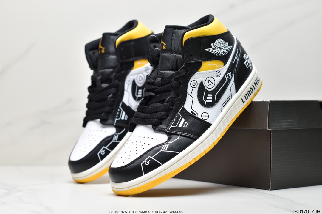 200 公司级Air Jordan 1 Mid AJ1 中帮篮球鞋 DC7294-103